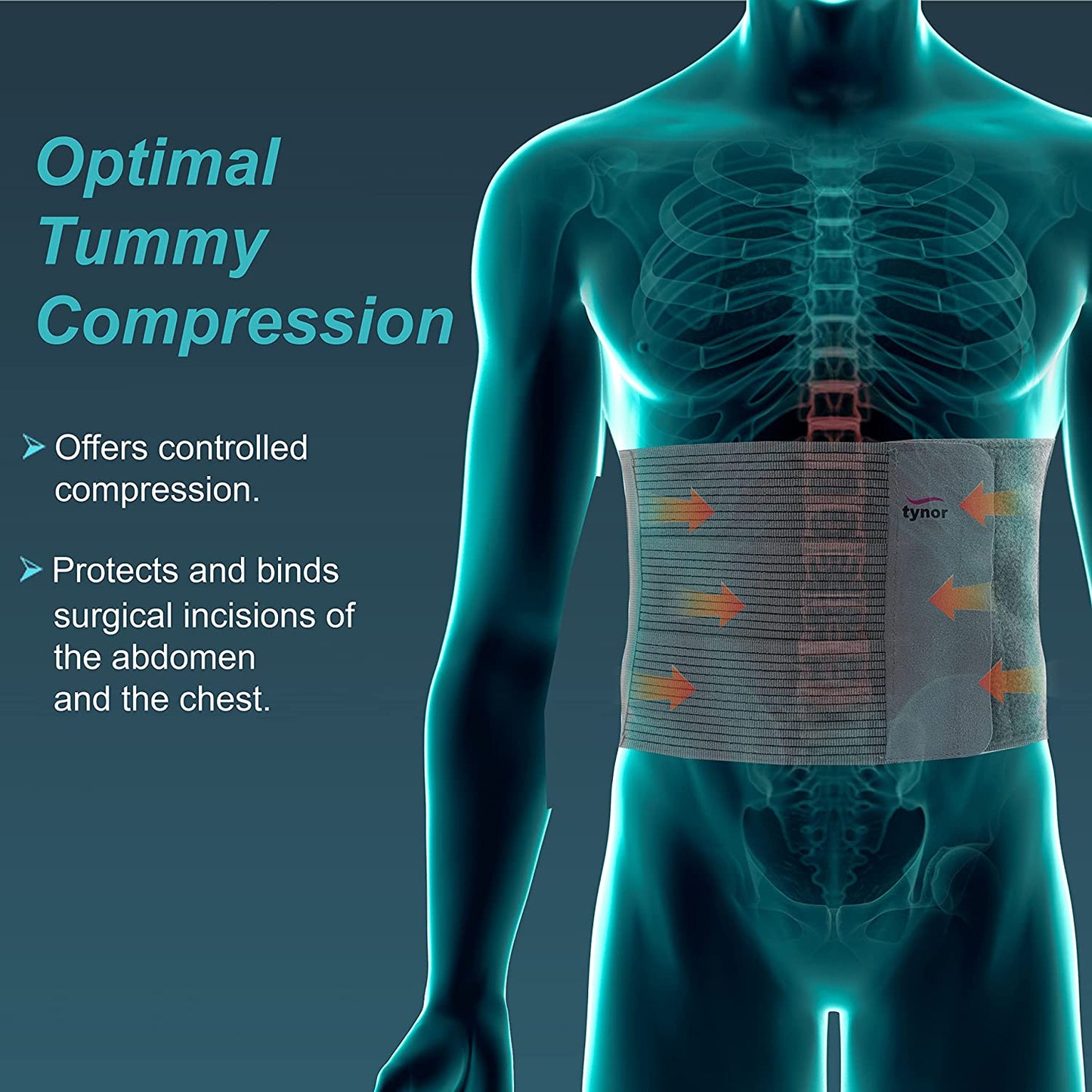 Tynor Tummy Trimmer/Abdominal Belt (compression & support to abdominal –  Healthx247